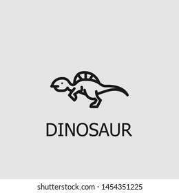 Outline dinosaur vector icon. Dinosaur illustration for web, mobile apps, design. Dinosaur vector symbol.