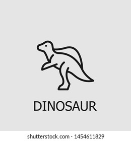 Outline dinosaur vector icon. Dinosaur illustration for web, mobile apps, design. Dinosaur vector symbol.