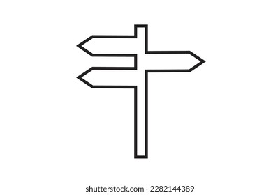 Outline direction icon illustration isolated vector sign symbol.