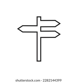 Outline direction icon illustration isolated vector sign symbol.