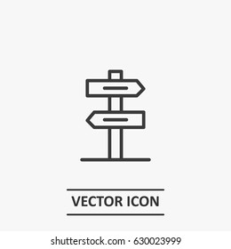 Outline direction icon illustration vector symbol