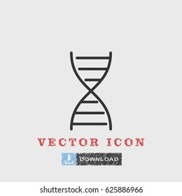 Outline Dna  icon illustration vector symbol