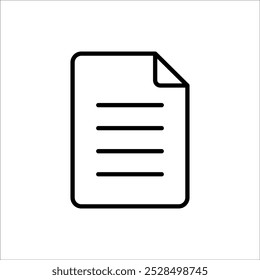 Contornar documento com canto dobrado em plano de fundo transparente