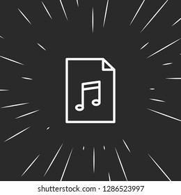 Outline document icon illustration isolated vector sign symbol