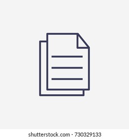 Outline document  icon illustration vector symbol