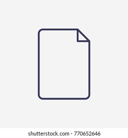 Outline document icon illustration vector symbol 