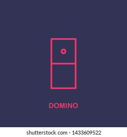 Outline domino icon.domino vector illustration. Symbol for web and mobile