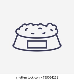 Outline doog feed icon illustration vector symbol