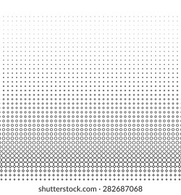 Outline dotted abstract halftone background