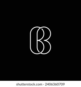 Logo de esquema doble B para negocios de belleza