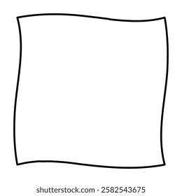 outline double frame isolated on white background