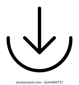 Icono de Descarga Guardar de esquema para transferir, copiar u obtener datos