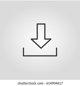 Outline  download    web icon ilustration vector symbol