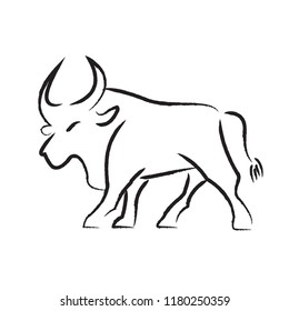 bull drawing images stock photos vectors shutterstock