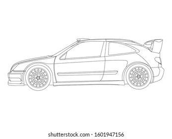 Car Outline Images, Stock Photos & Vectors | Shutterstock