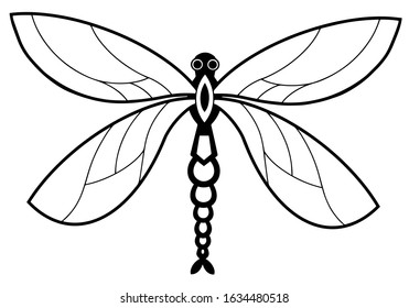 dragonfly outline