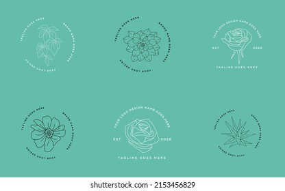 Umrisszeichnungen Vektorgrafiken Blumensymbol Hintergrund Blumenrose Logo Muster Fotos Bouquet Clip Art 