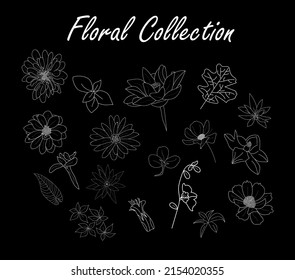 Outline drawing Vectors Flower icon background Floral Rose logo pattern Photos bouquet clipart