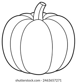 outline drawings of pumpkin for the coloring page