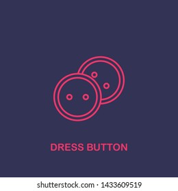 Outline dress button icon.dress button vector illustration. Symbol for web and mobile