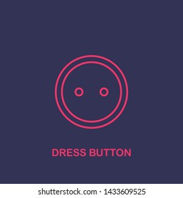 Outline dress button icon.dress button vector illustration. Symbol for web and mobile