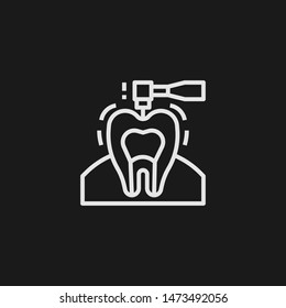 Outline drilling vector icon. Drilling illustration for web, mobile apps, design. Drilling vector symbol.