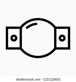 Outline drive coupling pixel perfect vector icon