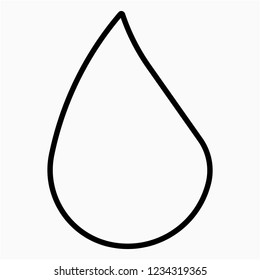 Outline Drop vector icon