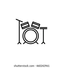 Outline Drum Icon