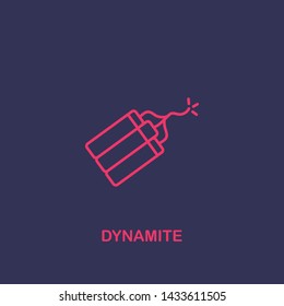 Outline dynamite icon.dynamite vector illustration. Symbol for web and mobile