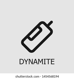 Outline dynamite vector icon. Dynamite illustration for web, mobile apps, design. Dynamite vector symbol.
