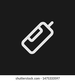 Outline dynamite vector icon. Dynamite illustration for web, mobile apps, design. Dynamite vector symbol.