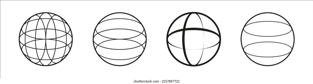 Esbozar vector de abstracción de la tierra. Vista lineal vectorial del planeta. Icono de vector compuesto de elementos químicos o átomo.