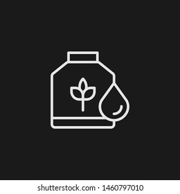 Outline eco fuel vector icon. Eco fuel illustration for web, mobile apps, design. Eco fuel vector symbol.