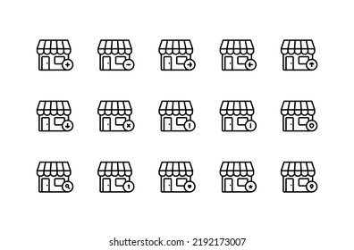 Outline Ecommerce Icons, Editable Outline Ecommerce Icons