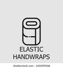 Outline elastic handwraps vector icon. Elastic handwraps illustration for web, mobile apps, design. Elastic handwraps vector symbol.