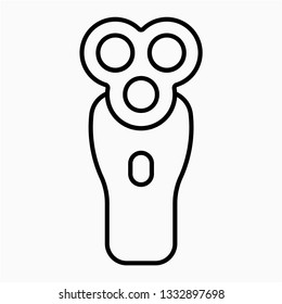 Outline electric razor vector icon