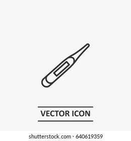 Outline Electronic thermometer  icon illustration vector symbol