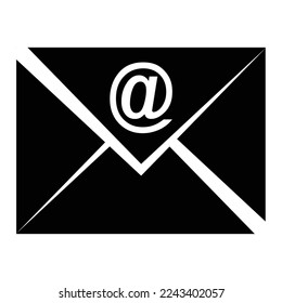 Outline email icon isolated on grey background. Open envelope pictogram. mail symbol for website design, mobile application, ui. Vector illustration. Eps10