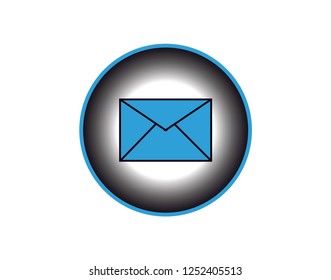 Outline email icon . Open envelope pictogram. Line mail symbol for website design, mobile application. 