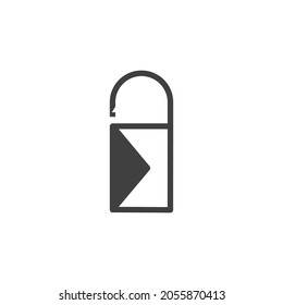 Outline email icon. Open the envelope pictogram. Security symbol, mobile app. Editable strokes. Vector illustration.