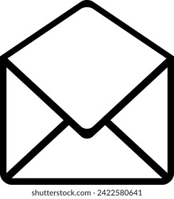 Umfasst das E-Mail-Symbol . Piktogramm mit offener Hülle. E-Mail-Symbol für Website-Design, mobile Anwendung, i. Vektorgrafik. EPS10