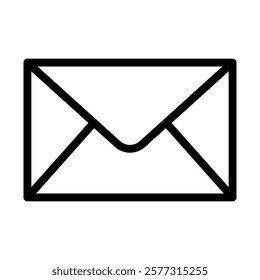 Outline email icon. Symbol of envelope. Email message icon
