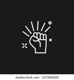 Outline Empowerment Vector Icon. Empowerment Illustration For Web, Mobile Apps, Design. Empowerment Vector Symbol.