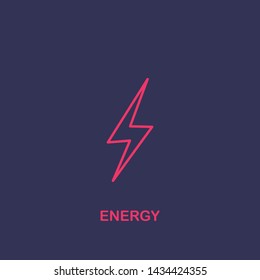 Outline energy icon.energy vector illustration. Symbol for web and mobile