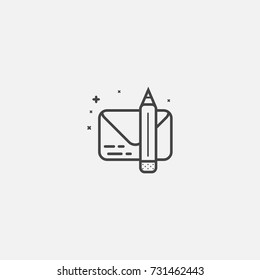 Outline  envelope icon