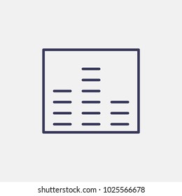 Outline equalizer icon illustration isolated vector sign symbol