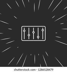 Outline equalizer icon illustration isolated vector sign symbol