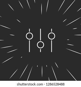 Outline equalizer icon illustration isolated vector sign symbol