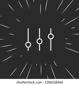 Outline equalizer icon illustration isolated vector sign symbol